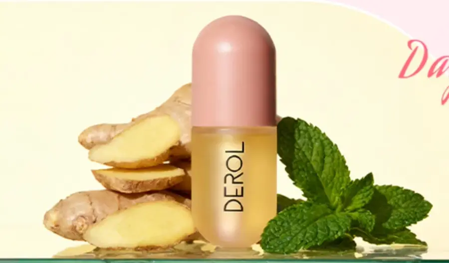 زيت DEROL Ginger للنهار مع الزنجبيل والنعناع
